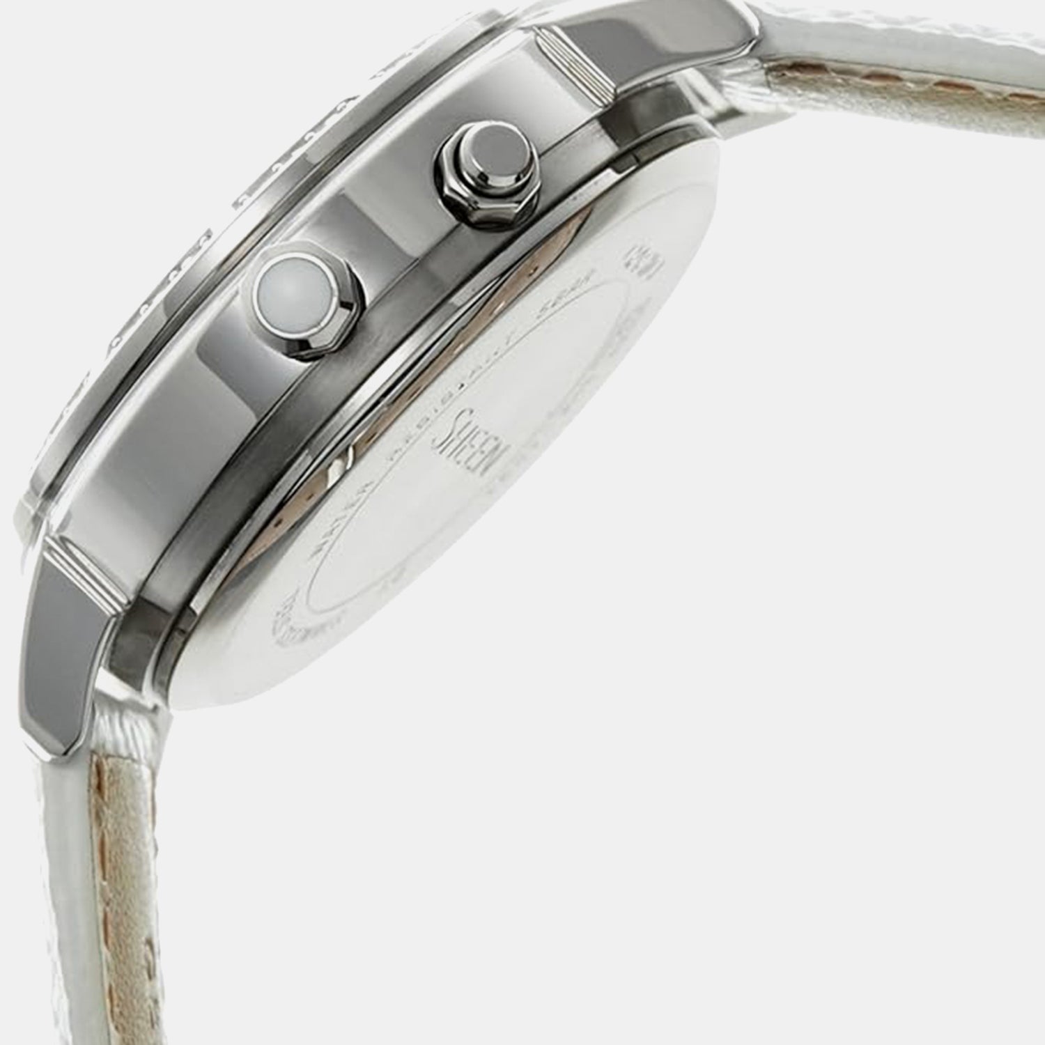 Sheen Women Quartz White Dial Analog Leather Watch SX082