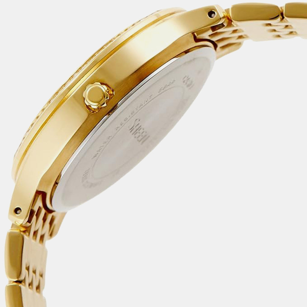 Sheen Women Quartz White Dial Multi-Function Stainless Steel Watch SX086