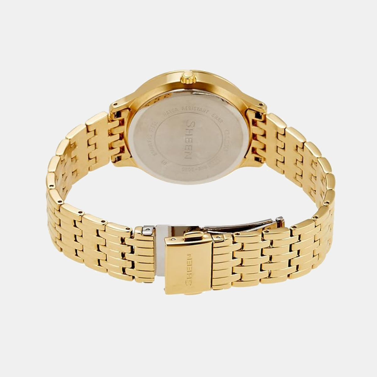 Sheen Women Quartz White Dial Multi-Function Stainless Steel Watch SX086