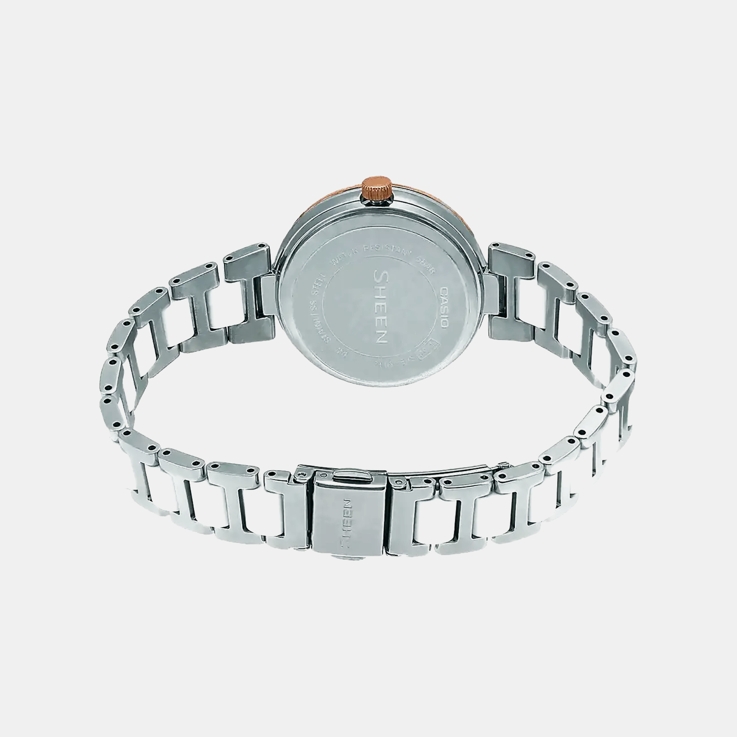 Sheen Women Quartz White Dial Chronograph Stainless Steel Watch SX159