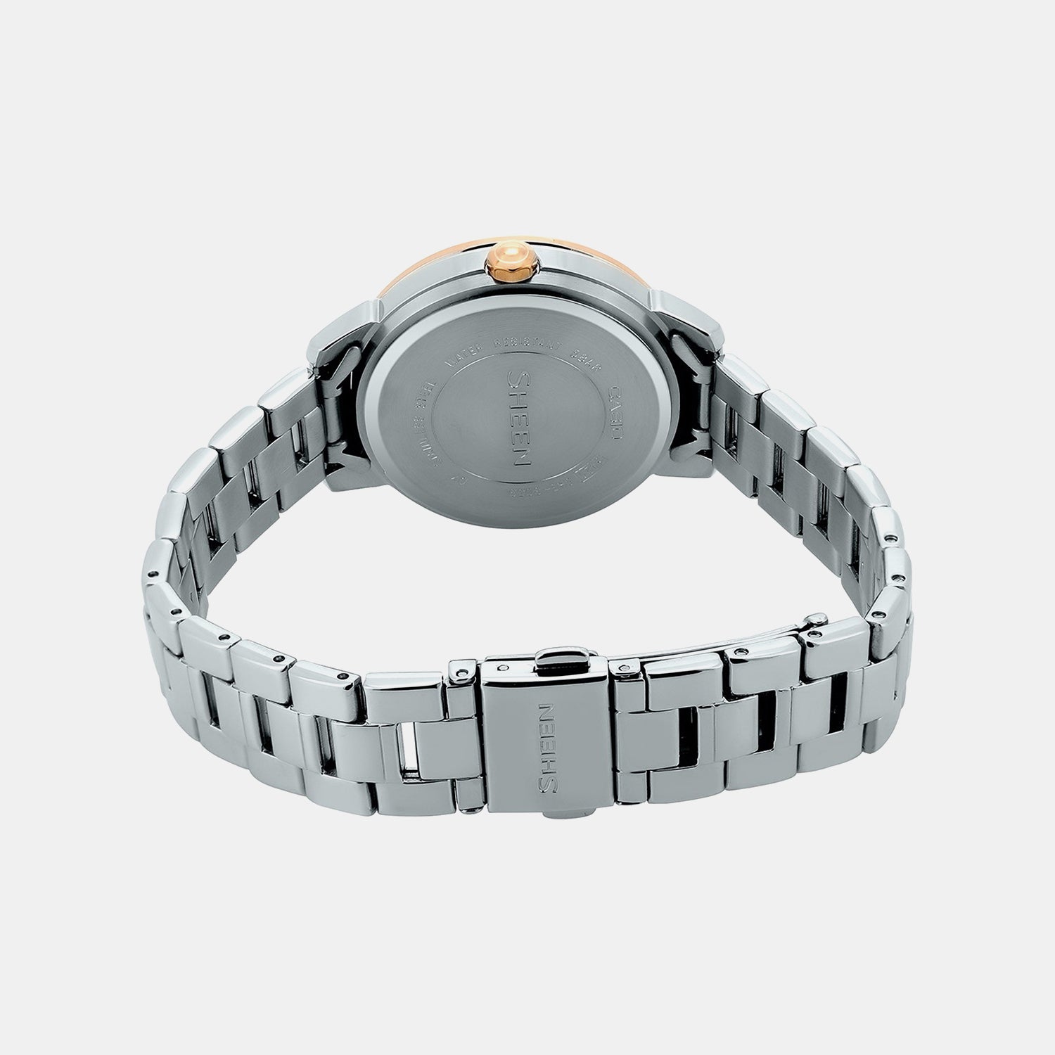 Sheen Women Quartz Silver Dial Chronograph Stainless Steel Watch SX209
