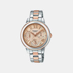 Sheen Women Quartz Gold Dial Chronograph Stainless Steel Watch SX210