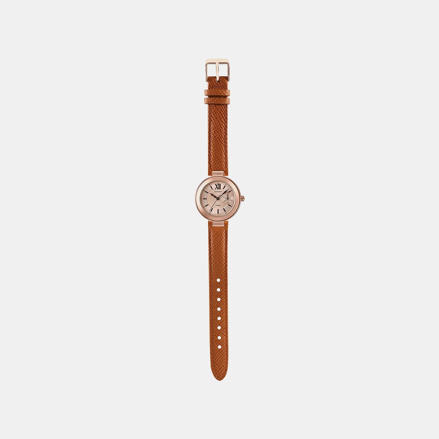 Sheen Women Quartz Rose Gold Dial Chronograph Watch SX216