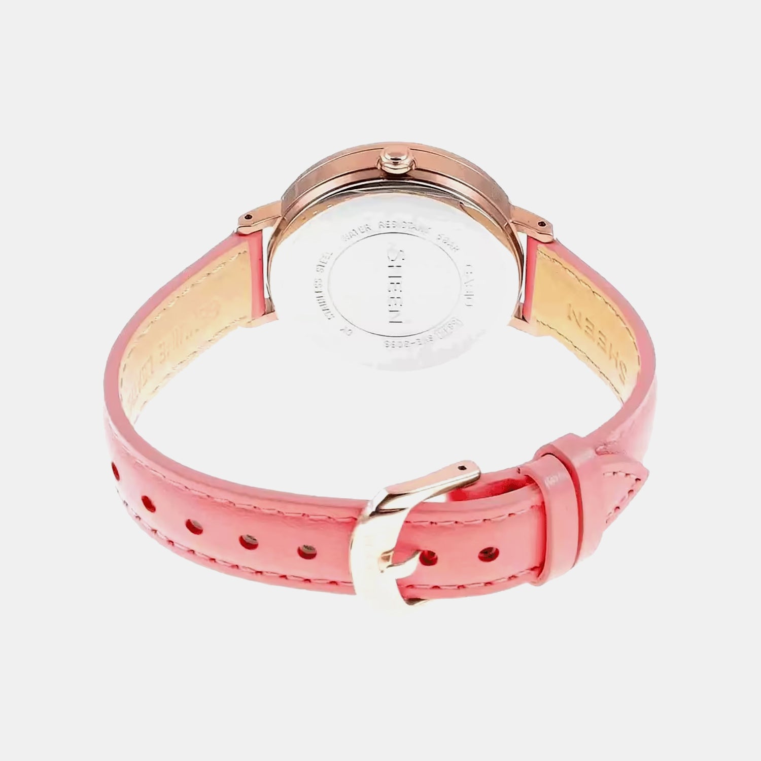 Sheen Women Quartz Pink Dial Analog Leather Watch SX239