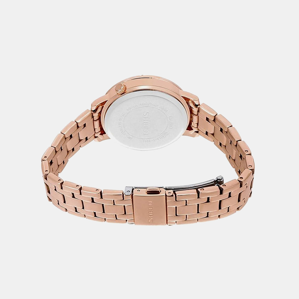 Sheen Women Quartz Pink Dial Chronograph Stainless Steel Watch SX260