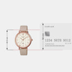 Sheen Women Quartz White Dial Analog Leather Watch SX275