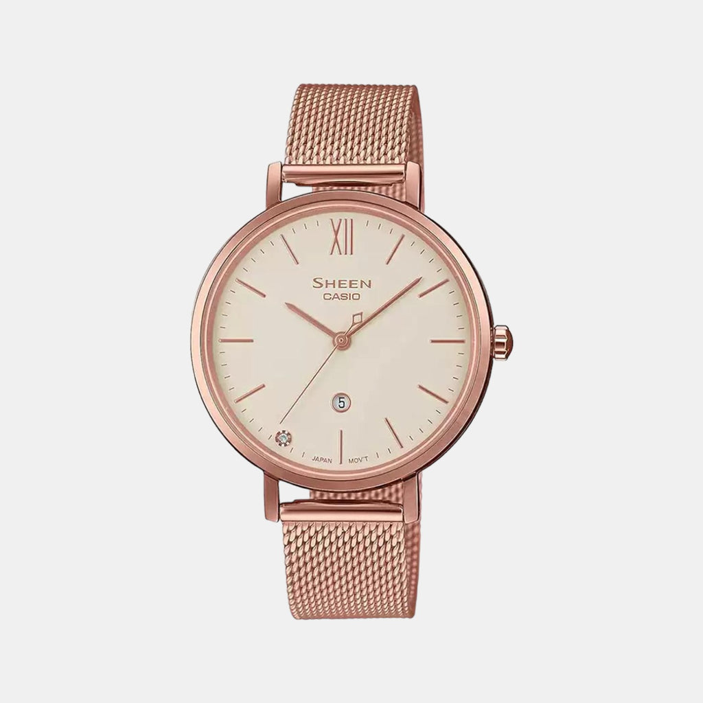 Casio Round Rose Gold Analog watch