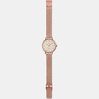 Casio Women Round Rose Gold watch