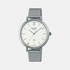Casio Round Silver Analog watch