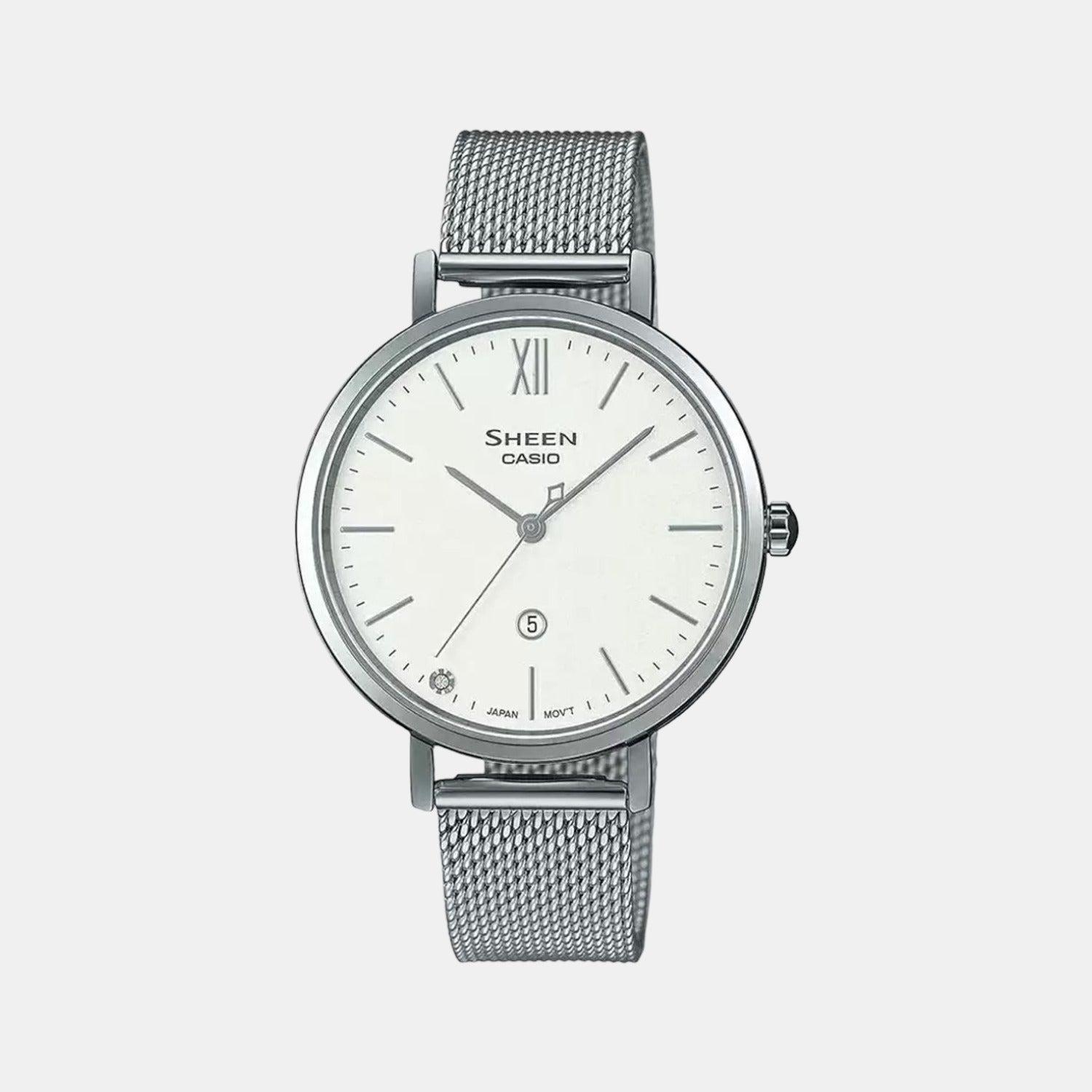 Casio Round Silver Analog watch
