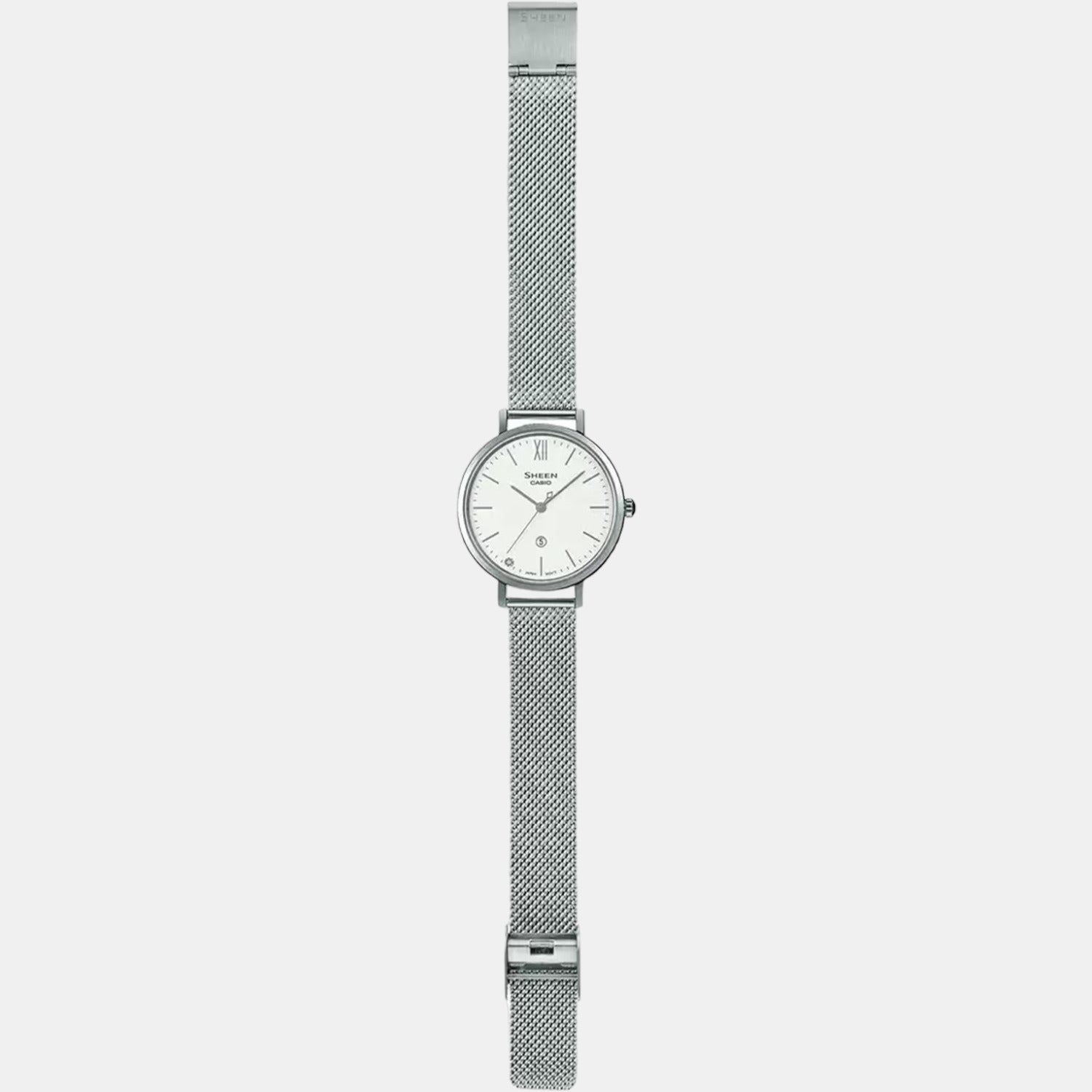 Casio Women Round Silver watch