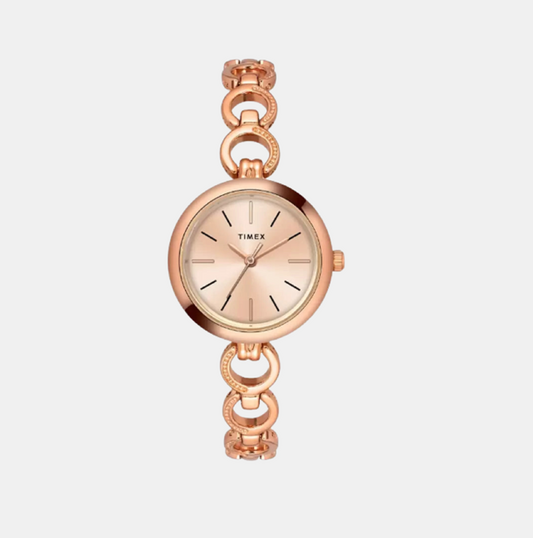 Female Rose Gold Analog Stainless Steel Watch TWEL11434