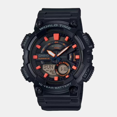 Casio Round Blue Analog-Digital watch