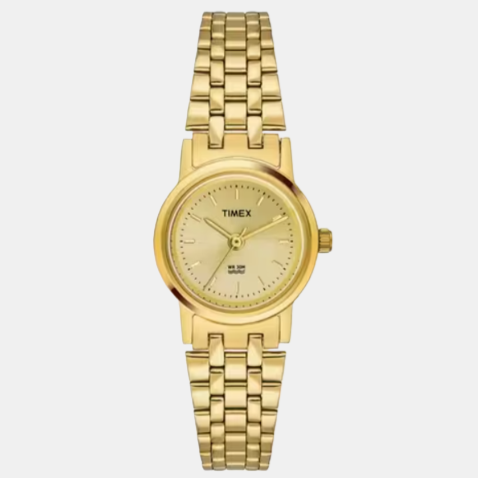 Female Gold Analog Stainless Steel Watch B304