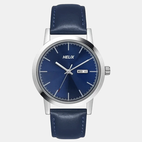 Helix Round Blue Analog watch