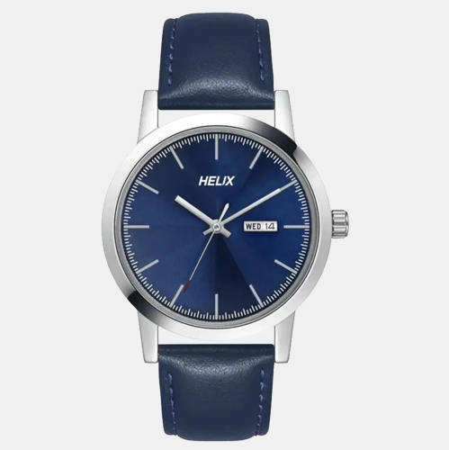 Male Grey Analog Leather Watch TW047HG01