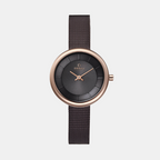 Obaku Round Brown Analog watch