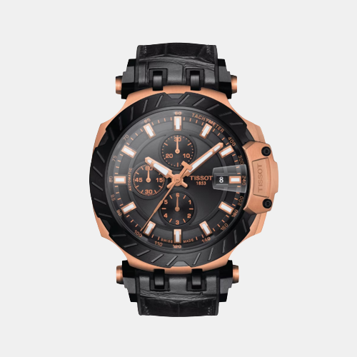 Tissot Round Black Chronograph watch