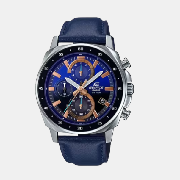 Casio Edifice Male Analog Digital Leather Watch Casio Just In Time
