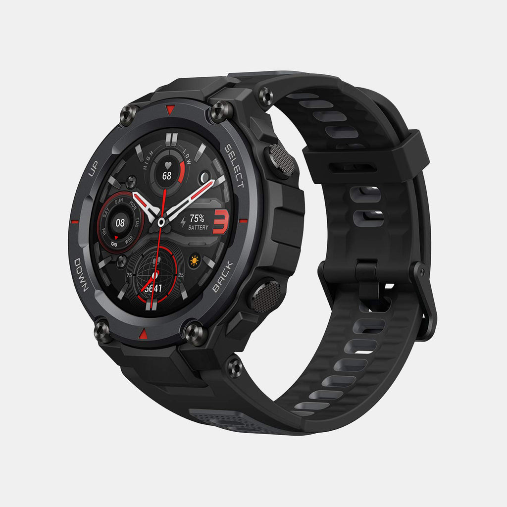 T-rex Men Quartz Black Dial Digital Silicone Watch T-rex Pro Black
