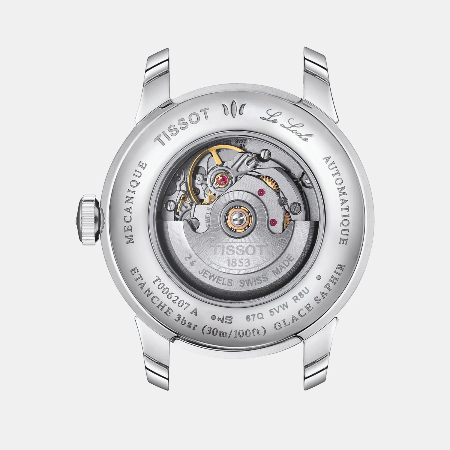 Le Locle Women Black Dial Analog Stainless Steel Watch T0062071105800