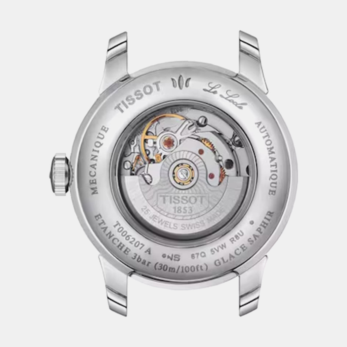 Le Locle Women Automatic Silver Dial Analog Leather Watch T0062071603800