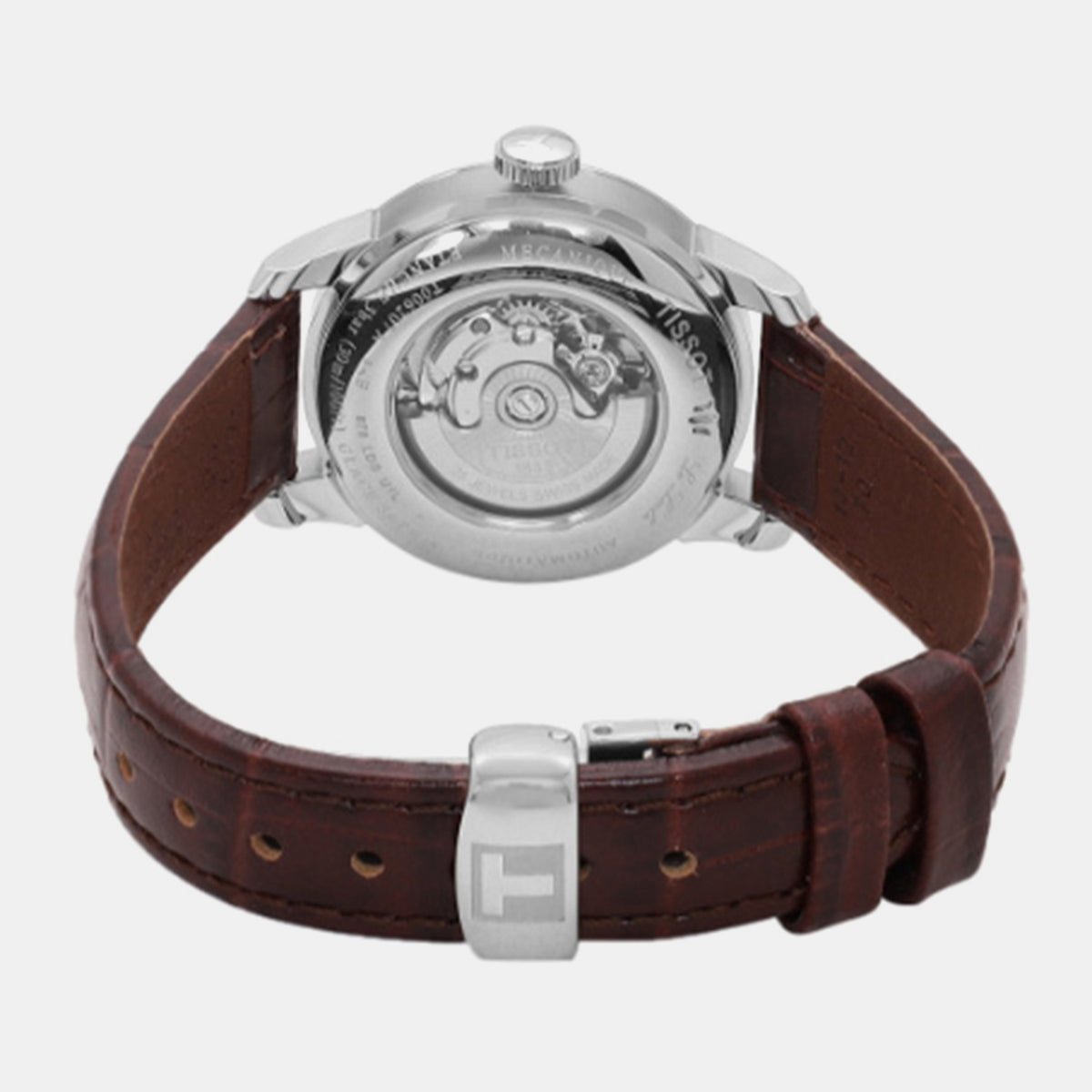 Le Locle Women Automatic Silver Dial Analog Leather Watch T0062071603800