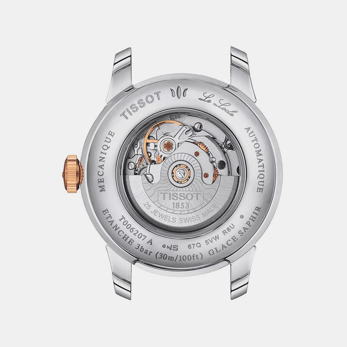 Le Locle Women Automatic Grey Dial Analog Stainless Steel Watch T0062072203800