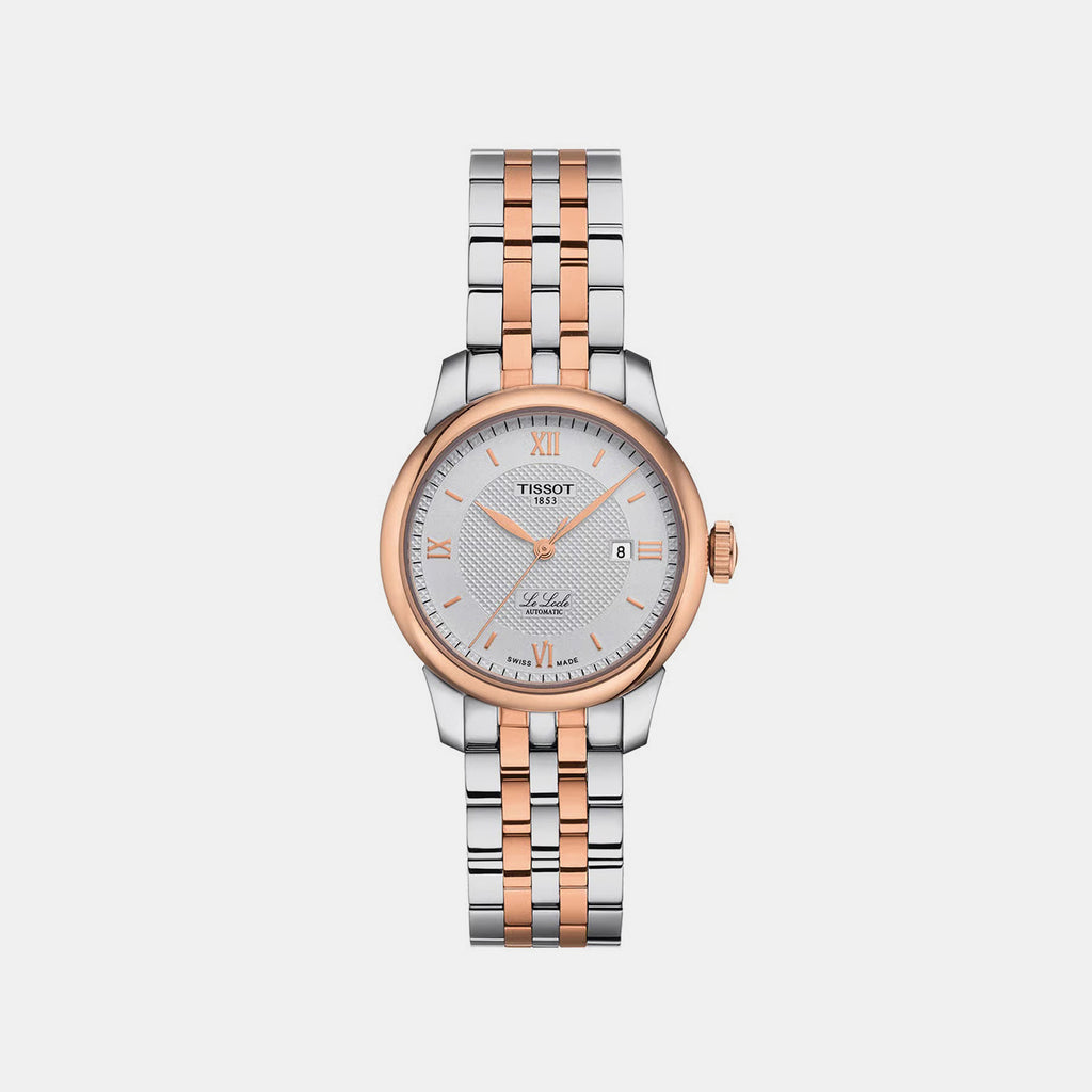 Le Locle Women Automatic Grey Dial Analog Stainless Steel Watch T0062072203800