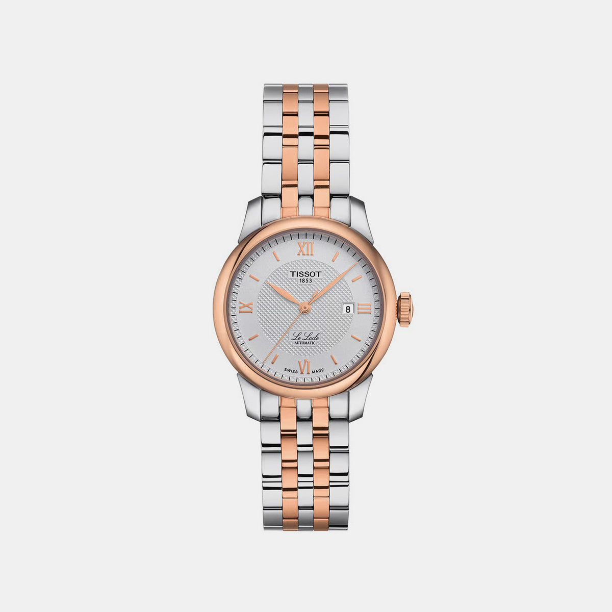 Le Locle Women Automatic Grey Dial Analog Stainless Steel Watch T0062072203800