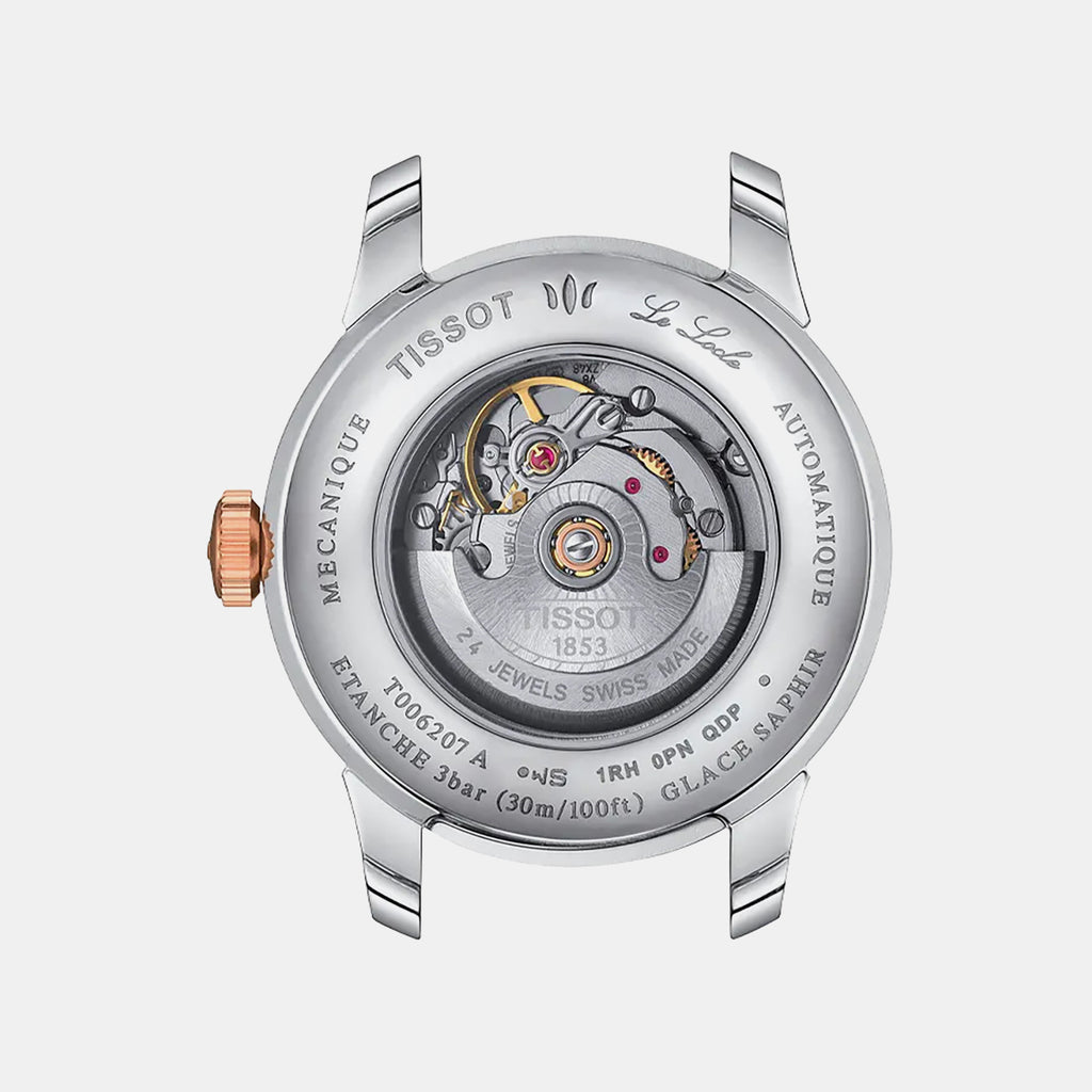 Le Locle Women Automatic Mother Of Pearl Dial Analog Stainless Steel Watch T0062072211600