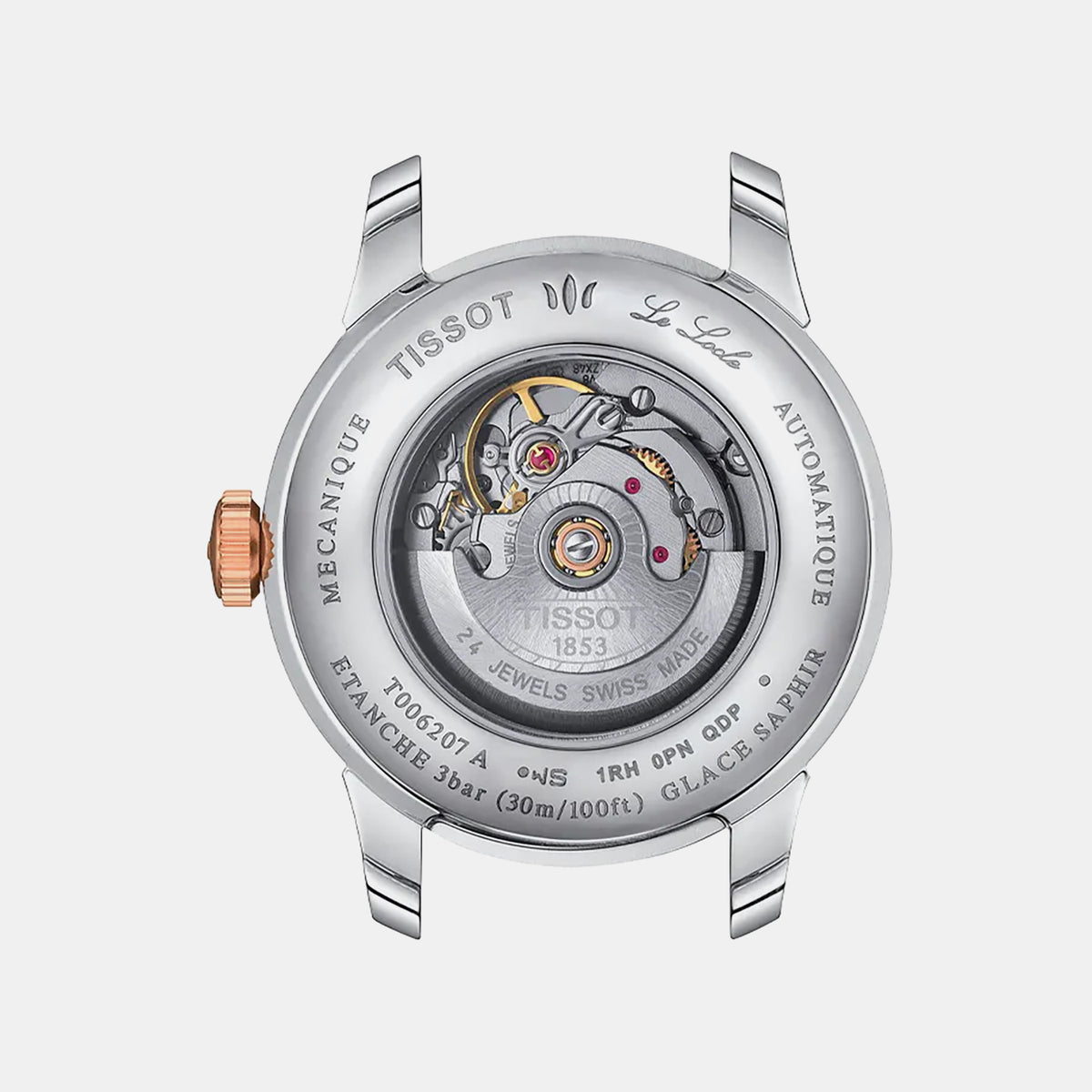 Le Locle Women Automatic Mother Of Pearl Dial Analog Stainless Steel Watch T0062072211600
