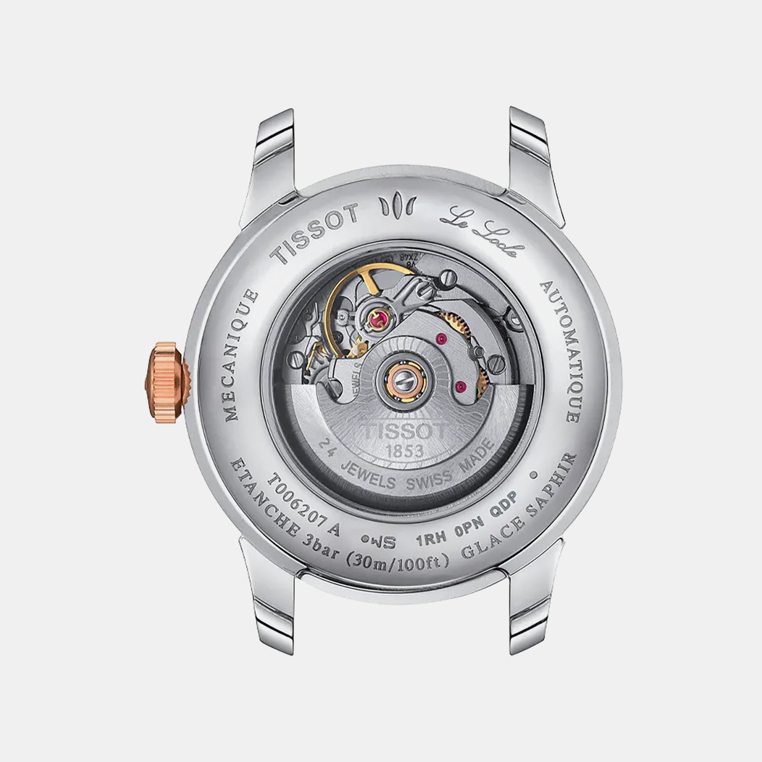 Le Locle Women Automatic Mother Of Pearl Dial Analog Stainless Steel Watch T006.207.22.116.00