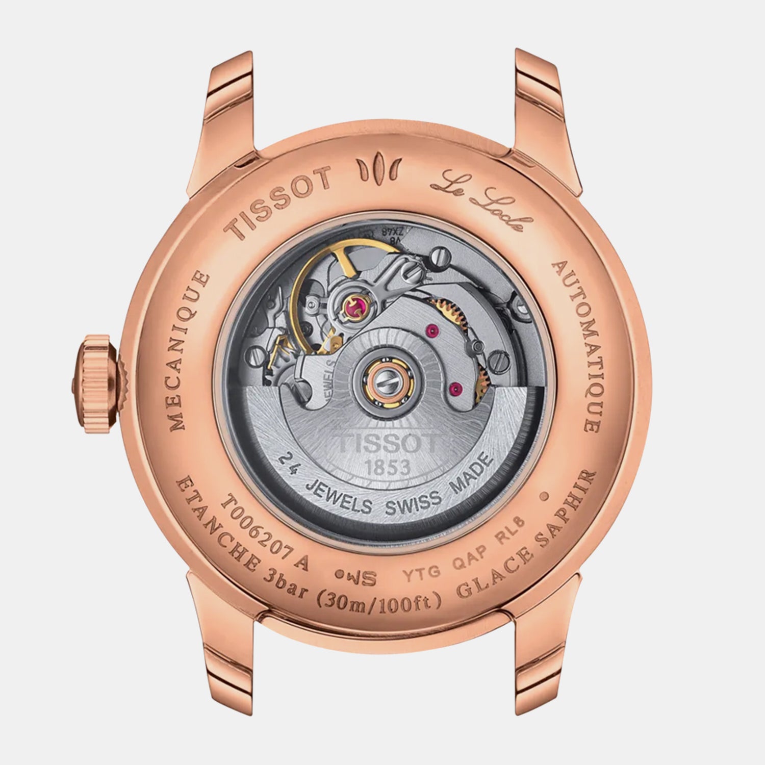 Le Locle Men Automatic Green Dial Analog Stainless Steel Watch T0062073309600