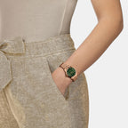 Le Locle Women Automatic Green Dial Analog Stainless Steel Watch T0062073309600