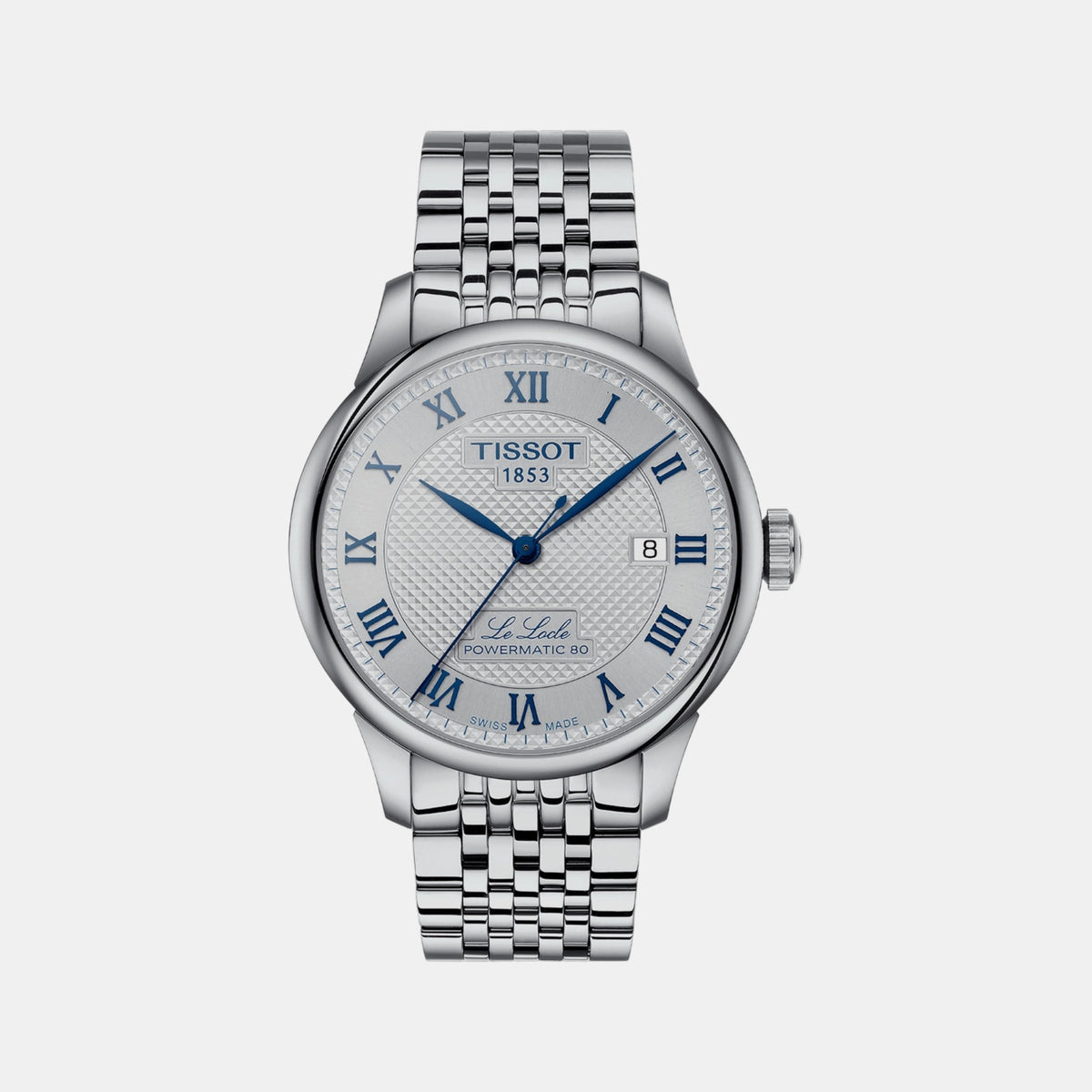 Le Locle 20th Anniversary Men Automatic Silver Dial Analog Stainless Steel Watch T0064071103303