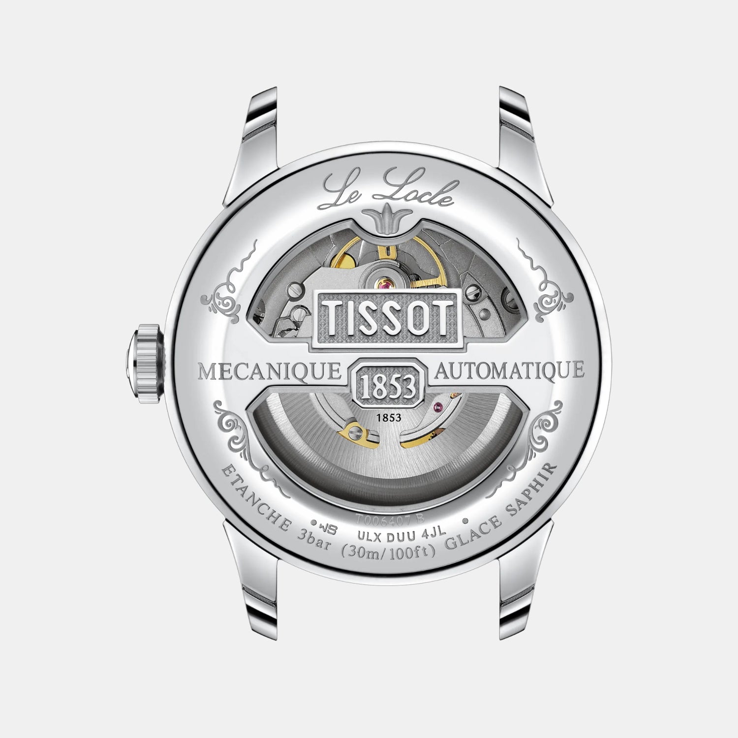 Le Locle Men Automatic Green Dial Analog Stainless Steel Watch T0064071109300