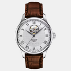 Le Locle Men Automatic Silver Dial Analog Synthetic Watch T0064071603301