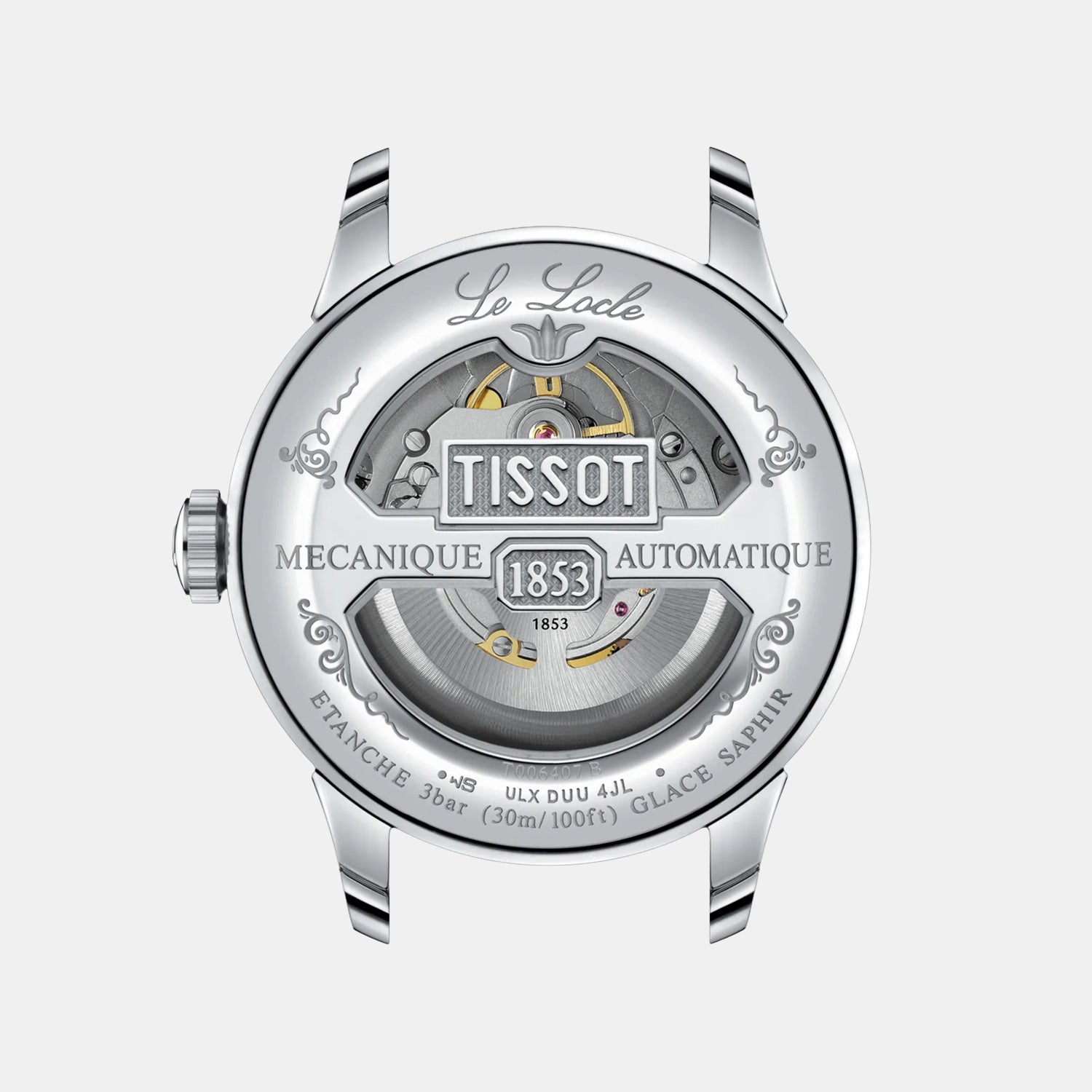 Le Locle Men Automatic Blue Dial Analog Leather Watch T0064071604300