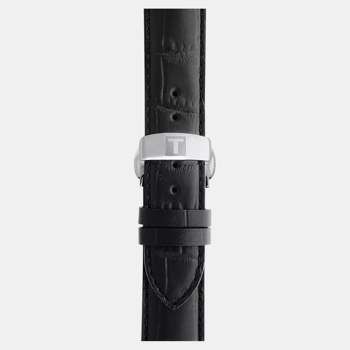 Le Locle Men Automatic Black Dial Analog Leather Watch T0064071605300