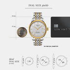 Classic Traditional Men Automatic Silver Dial Analog Stainless Steel Watch T0064072203301