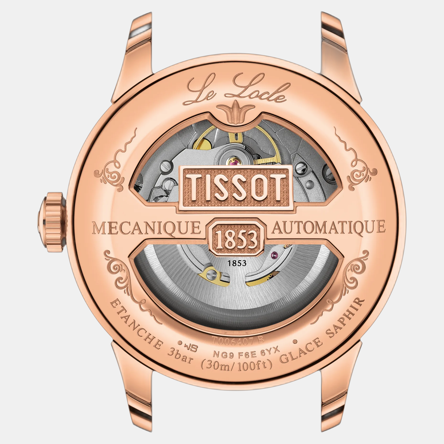 Le Locle Men Automatic Green Dial Analog Stainless Steel Watch T0064073309300