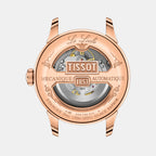 Le Locle Men Automatic Black Dial Analog Leather Watch T0064073605300