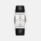 Women Quartz Silver Dial Analog Leather Watch T0163091603300