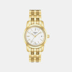 Women Quartz White Dial Analog Stainless Steel Watch T0332103311100