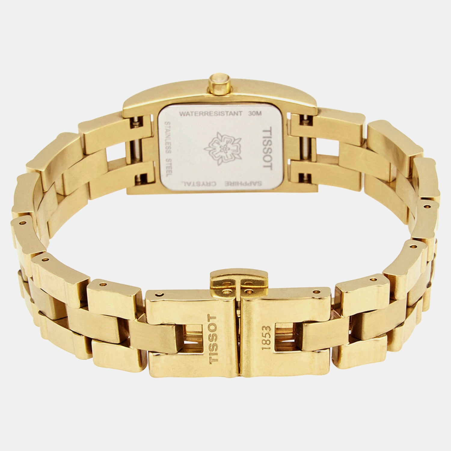 Women Quartz Black Mother Of Pearl Dial Analog Steel Watch T0421093312700