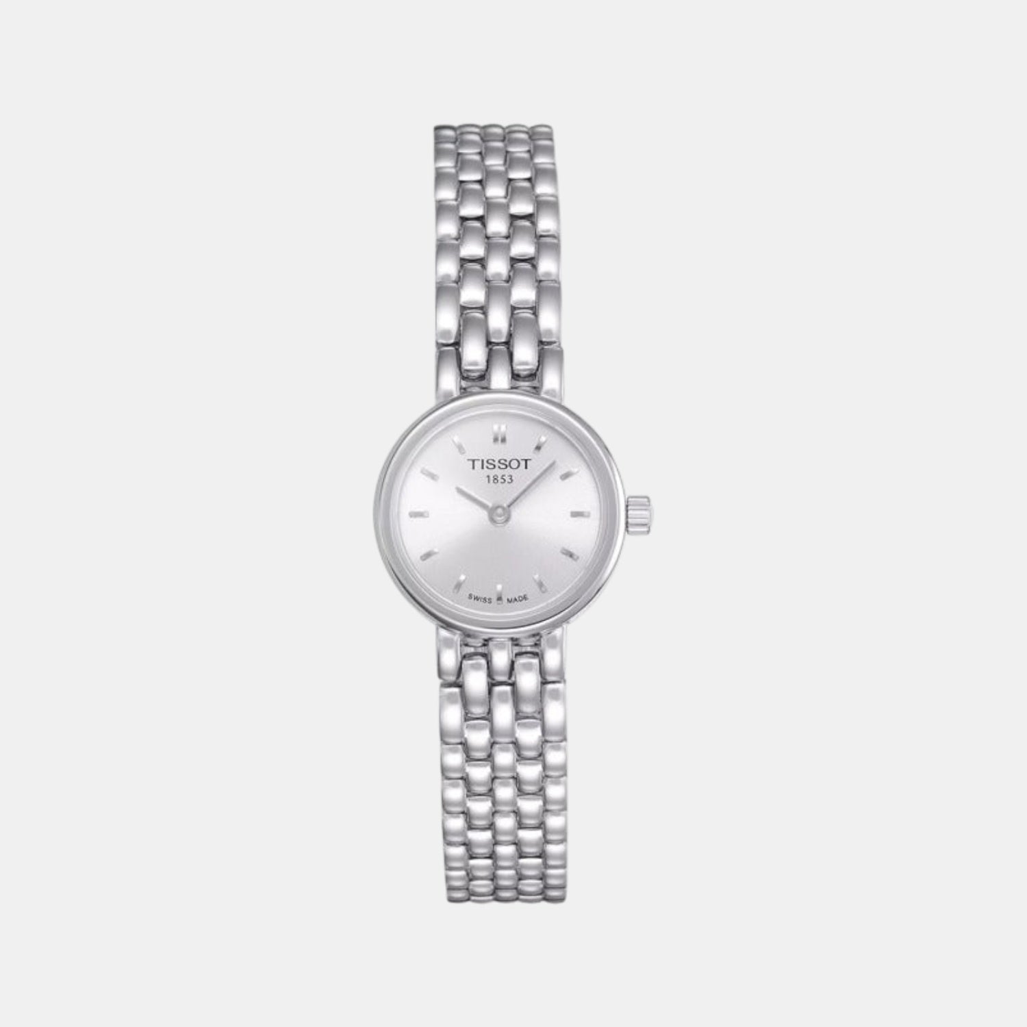 Lovely Women Quartz Silver Dial Analog Stainless Steel Watch T0580091103100