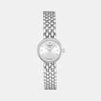 Lovely Women Quartz Silver Dial Analog Stainless Steel Watch T0580091103100