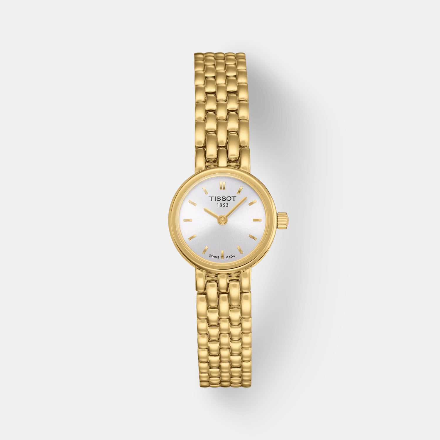 Lovely Women Quartz Silver Dial Analog Stainless Steel Watch T0580093303100