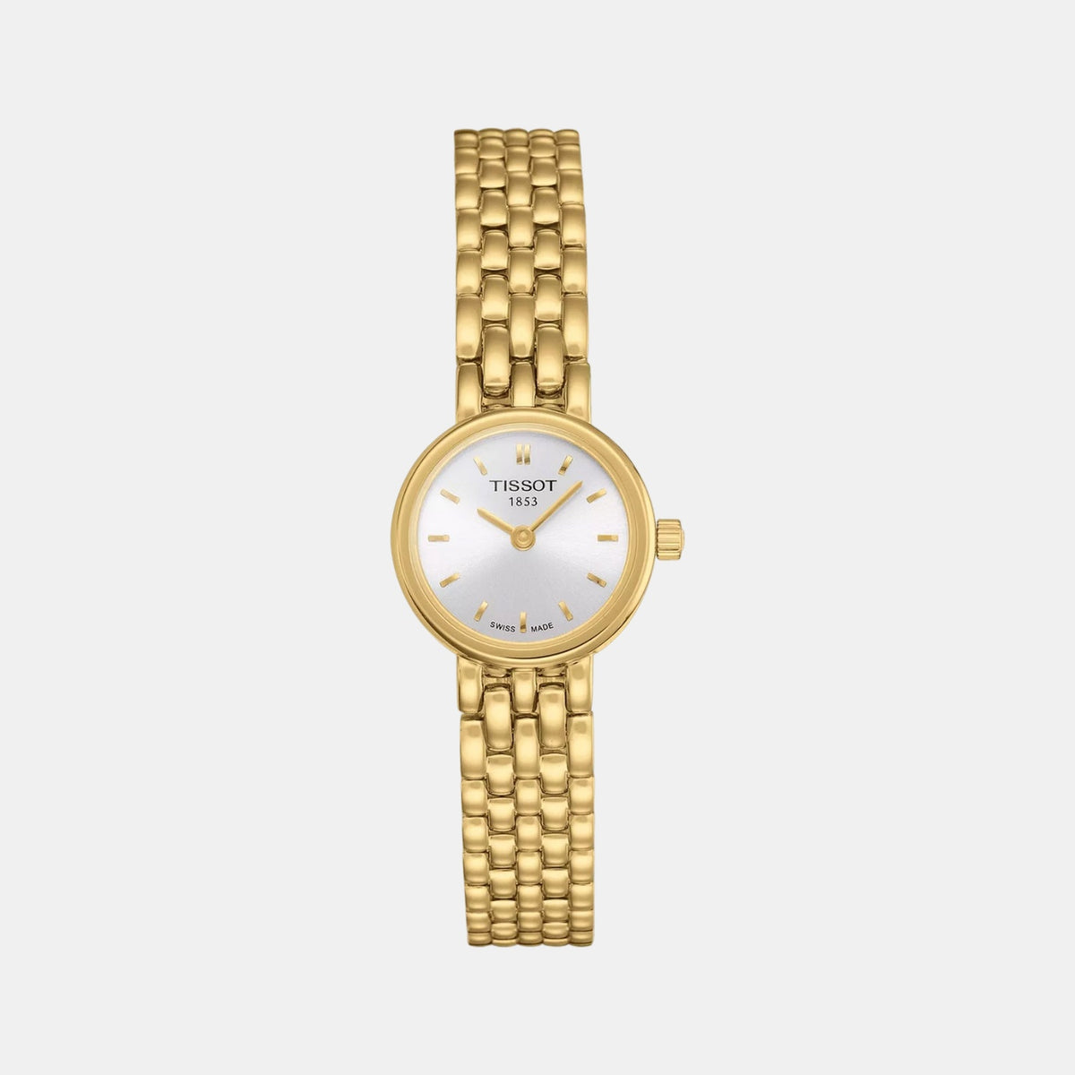 Lovely Women Quartz Silver Dial Analog Stainless Steel Watch T0580093303100